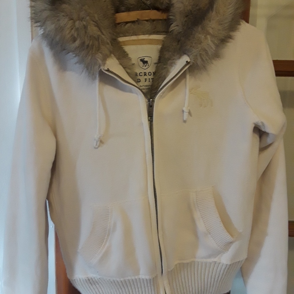 Abercrombie and Fitch womens fur lined hoodie